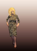 Pic of Beautiful Transgender Girl Modeling Leopard Print